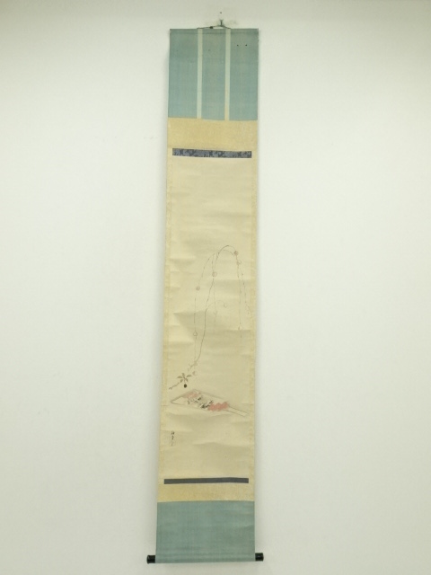 JAPANESE HANGING SCROLL / HAND PAINTED / HAGOITA / ARTIST WORK
